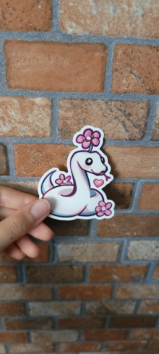 Flower Snake Sticker