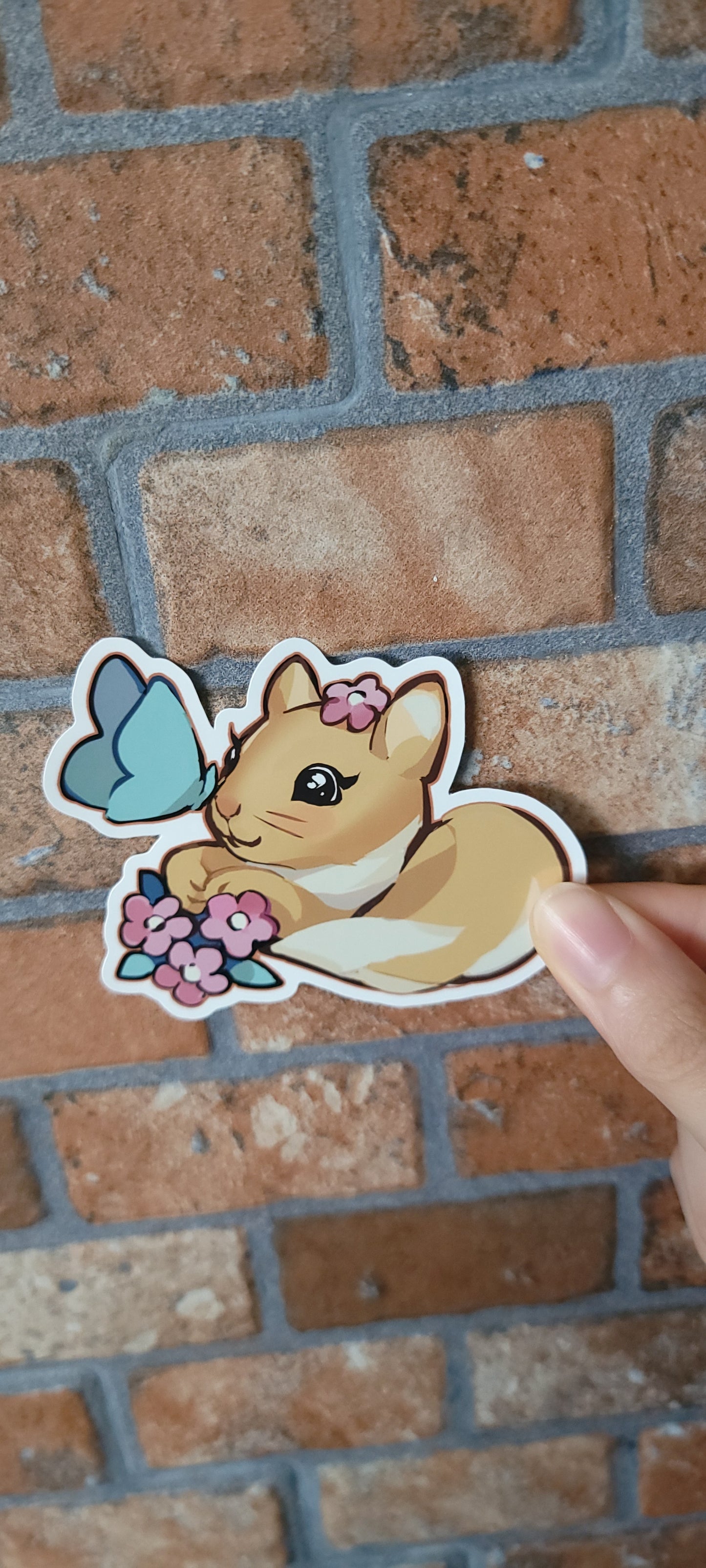 Butterfly Squirrel Sticker