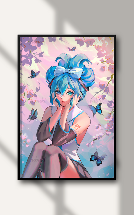 Hatsune Miku (11" x 17")