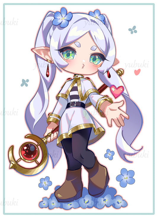 Chibi Frieren (5" x 7")
