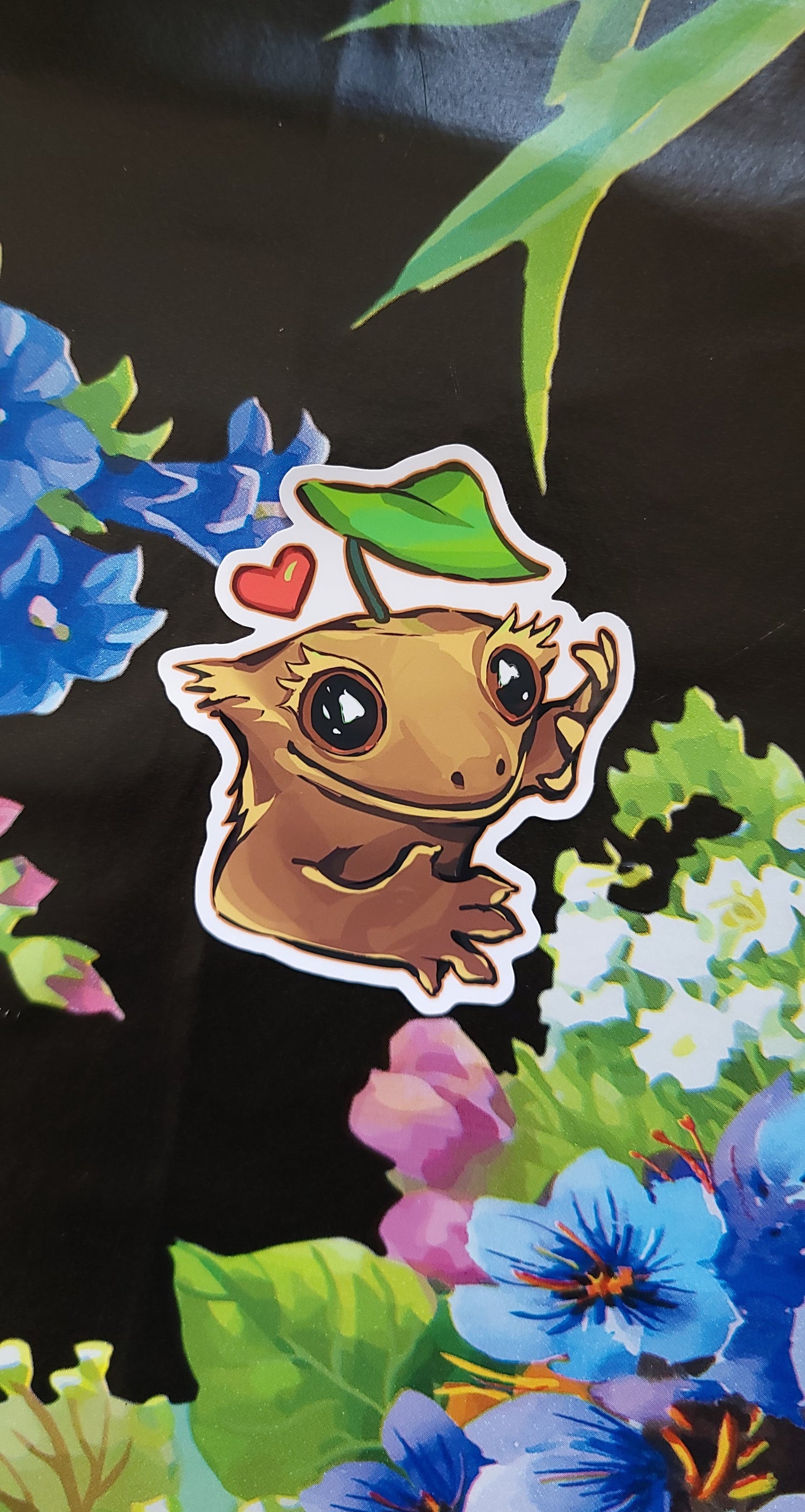 Leaf Crested Gecko Sticker