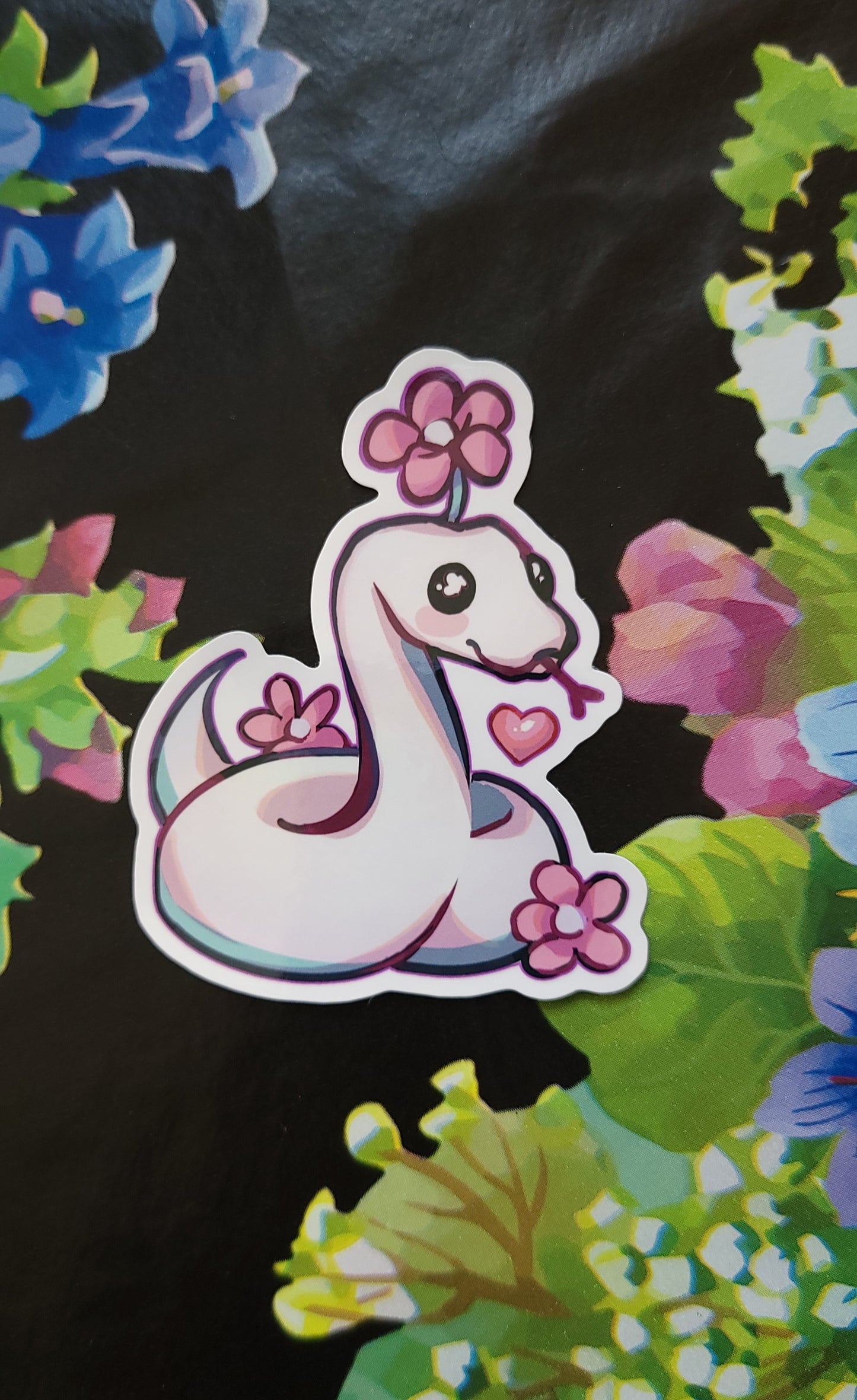Flower Snake Sticker