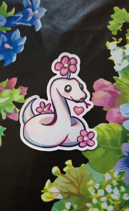 Flower Snake Sticker
