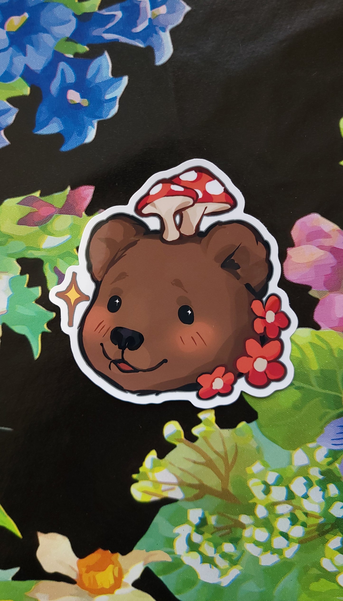 Mushroom Bear Sticker