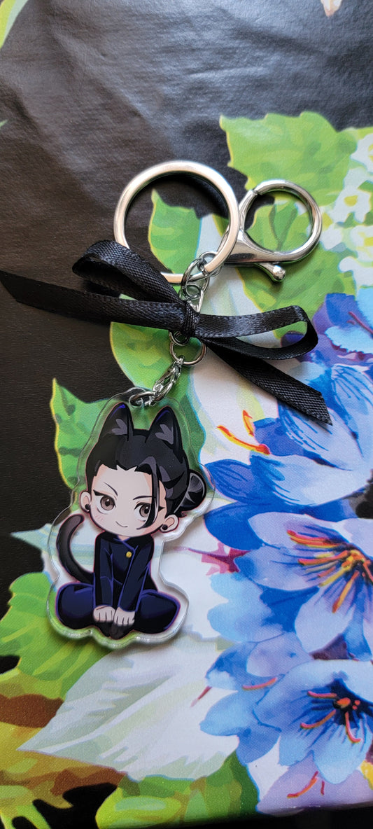Geto Suguru Cat Keychain