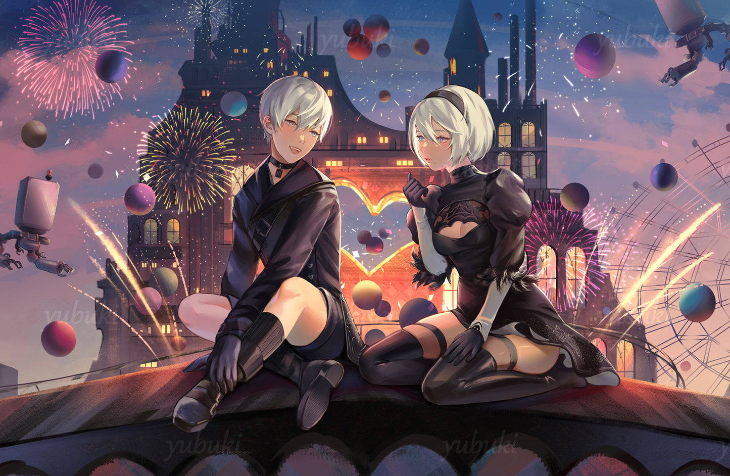 2B and 9S (11" x 17")