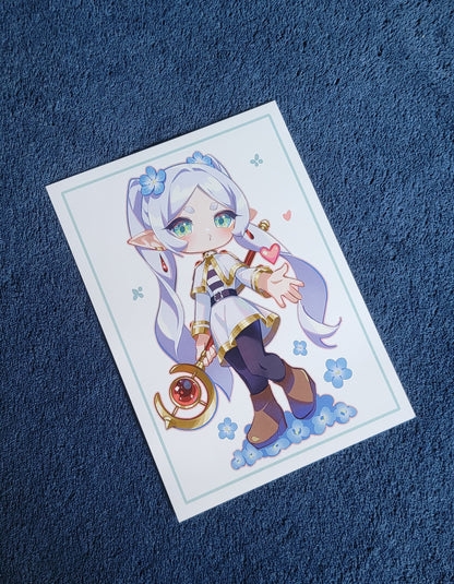 Chibi Frieren (5" x 7")