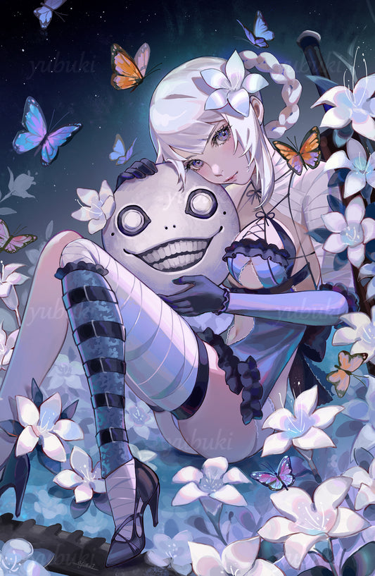 Kaine and Emil from NieR (11" x 17")