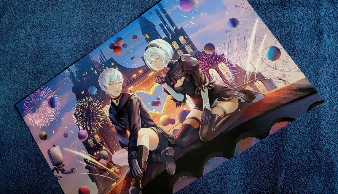 2B and 9S (11" x 17")
