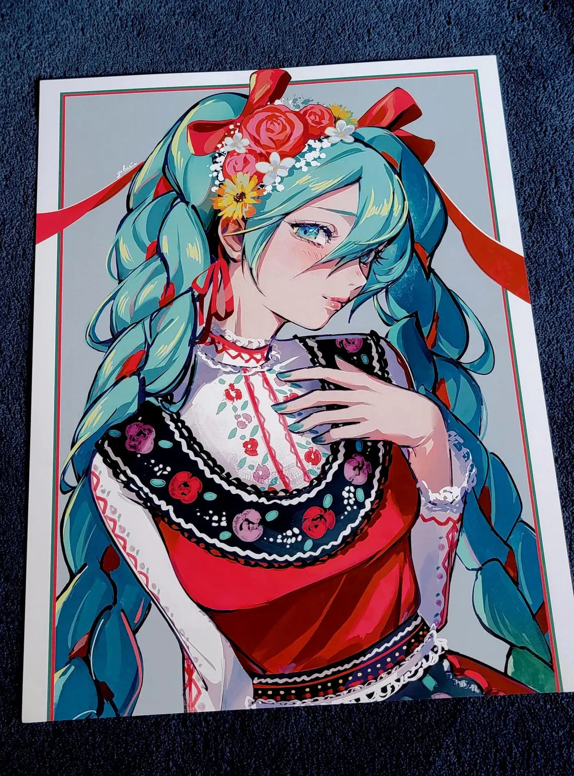 Bulgarian Miku (8.5" x 11")