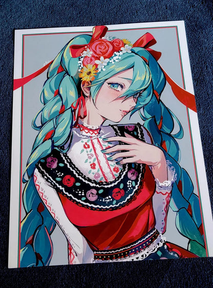 Bulgarian Miku (8.5" x 11")