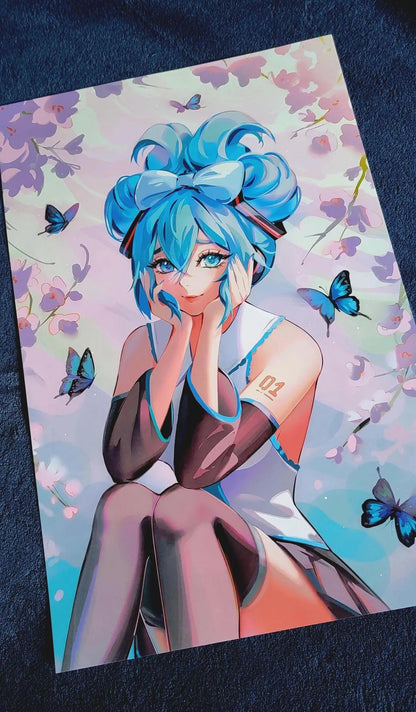 Hatsune Miku (11" x 17")