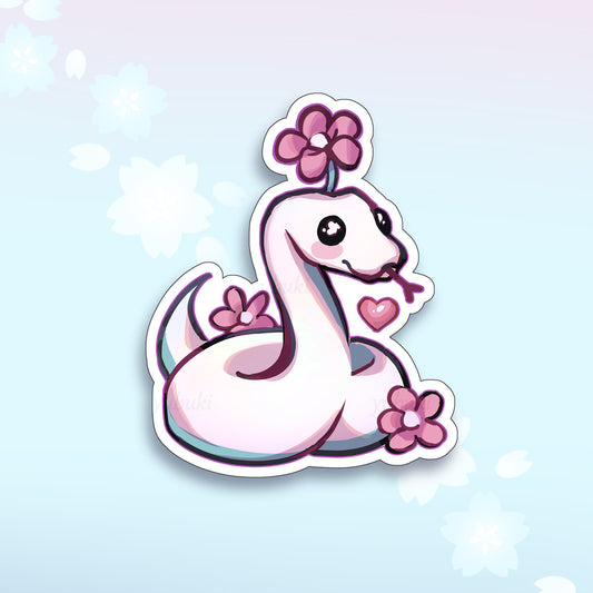 Flower Snake Sticker